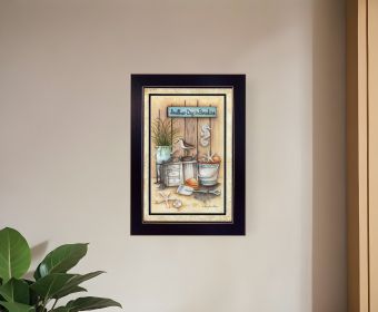 Another Day in Paradise 1 Black Framed Print Wall Art