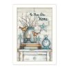 No Place Like Home 6 White Framed Print Wall Art