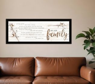 We are Family Black Framed Print Wall Art