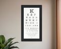 Eye Chart II 1 Black Framed Print Wall Art