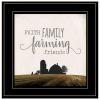 Faith Family Farming Friends 2 Black Framed Print Wall Art