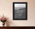 Character 5 Black Framed Print Wall Art