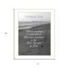 Character 6 White Framed Print Wall Art