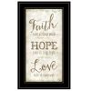 Faith 2 Black Framed Print Wall Art