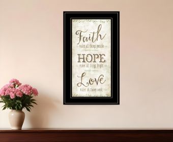 Faith 2 Black Framed Print Wall Art