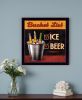 Bucket List Black Framed Print Wall Art