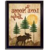 Lone Moose 2 Black Framed Print Wall Art