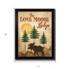 Lone Moose 2 Black Framed Print Wall Art