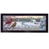 White Crimson Morning 1 Black Framed Print Wall Art