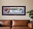 White Crimson Morning 1 Black Framed Print Wall Art