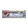 White Crimson Morning 2 White Framed Print Wall Art