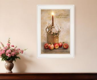 Say A Prayer 1 White Framed Print Wall Art