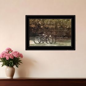 Journey Together 2 Black Framed Print Wall Art