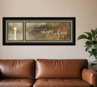 Walk in the Light 1 Black Framed Print Wall Art