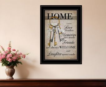 House Keys 2 Black Framed Print Wall Art