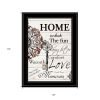 Home or Laughter 2 Black Framed Print Wall Art