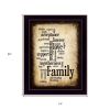 Family 11 Black Framed Print Wall Art