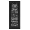 Family Rules 1 Black Framed Print Wall Art