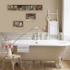 Set Of Three COUNTRY BATH II 4 Brown Framed Print Bathroom Wall Art