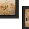 Set Of Two Music 3 Black Framed Print Wall Art