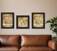 Set Of Three Child Collection Black Framed Print Wall Art