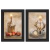 Set Of Two Love Farmhouse Black Framed Print Wall Art