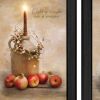 Set Of Two Light a Candle Black Framed Print Wall Art