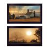 Set Of Two Light of a New Day 1 Black Framed Print Wall Art