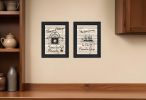 Set Of Two Friendship Journey 1 Black Framed Print Kitchen Wall Art