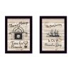 Set Of Two Friendship Journey 2 Black Framed Print Kitchen Wall Art