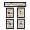 Set Of Five Kitchen Friendship Collection II 2 Black Framed Print Kitchen Wall Art