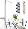 Set Of Two Come On In with Seven Peg Mug Rack 3 White Framed Print Kitchen Wall Art