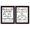 Set Of Two Great Love 1 Black Framed Print Wall Art