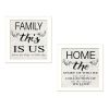 Set Of Two Family 2 White Framed Print Wall Art