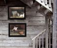 Set Of Two Bacon and Eggs 2 Black Framed Print Wall Art