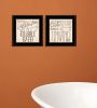 Set Of Two Soak and Unwind 3 Black Framed Print Bathroom Wall Art