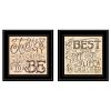 Set Of Two Together or Each Other 2 Black Framed Print Wall Art