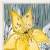 Set Of Two Tiger Lilies 1 White Framed Print Wall Art