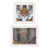 Set Of Two Wildlife II 1 White Framed Print Wall Art