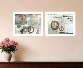 Set Of Two Balance this I and II 1 White Framed Print Wall Art