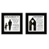 Set Of Two My Grandparents are the Best 1 Black Framed Print Wall Art