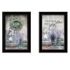 Set Of Two Where There is Love 2 Black Framed Print Wall Art