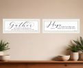 Set Of Two Gather Together 1 White Framed Print Wall Art