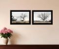 Set Of Two Ohio Fields I 2 Black Framed Print Wall Art