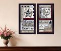 Set Of Two Family Wisdom Cherish The Small things Black Framed Print Wall Art