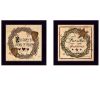 Set Of Two Family Wisdom II Black Framed Print Wall Art