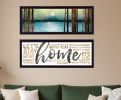 Set Of Two Love or Home 2 Black Framed Print Wall Art