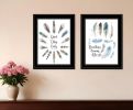 Set Of Two Good Vibes 2 Black Framed Print Wall Art