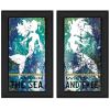 Set Of Two Under The Sea 2 Black Framed Print Wall Art