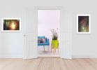 Set Of Two Path of Happiness 1 White Framed Print Wall Art